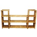 Bamboo54 Bamboo54 5966 3 Piece Shelf System - Natural Bamboo 5966